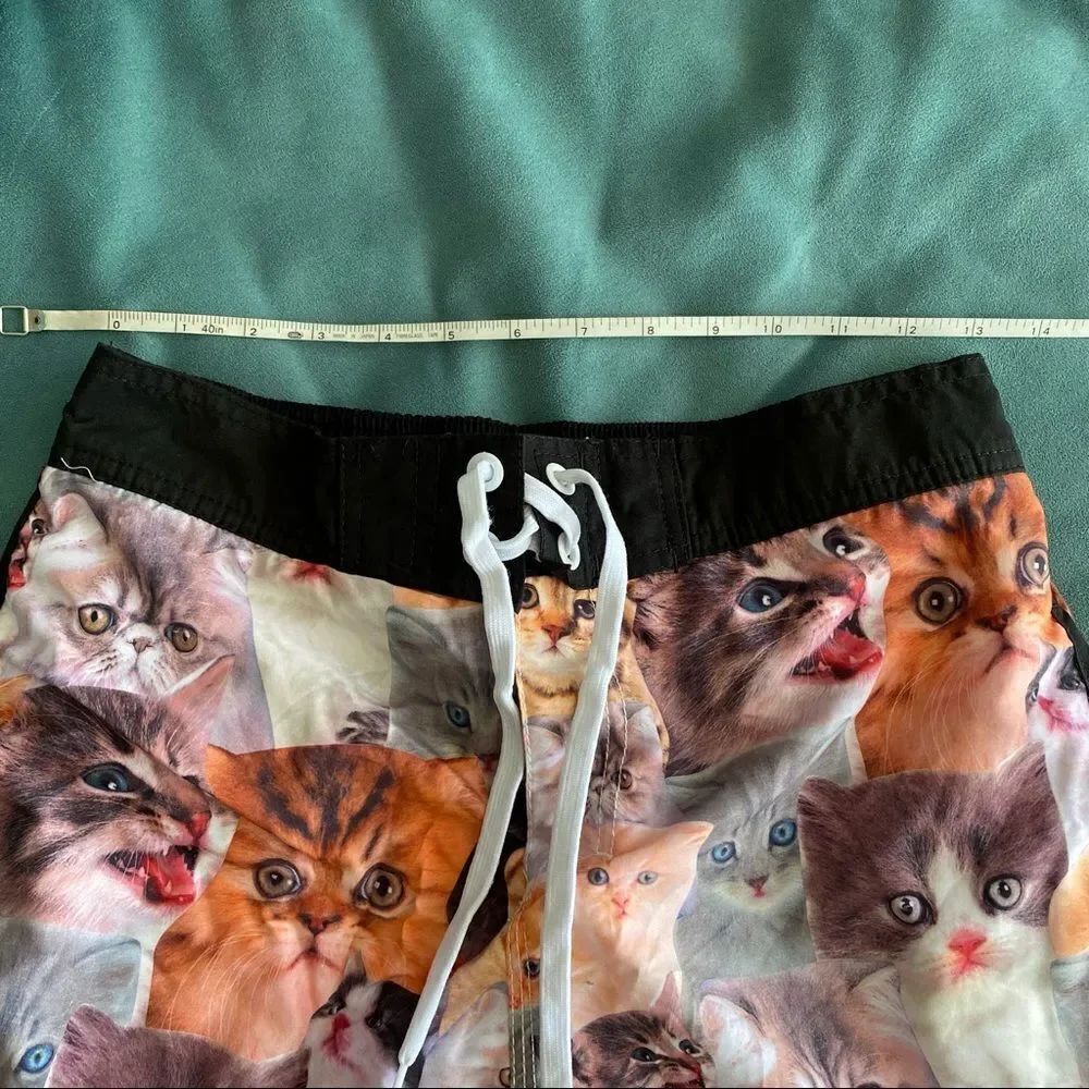 Men’s Cat Swim Trunks - Picture 3 of 10